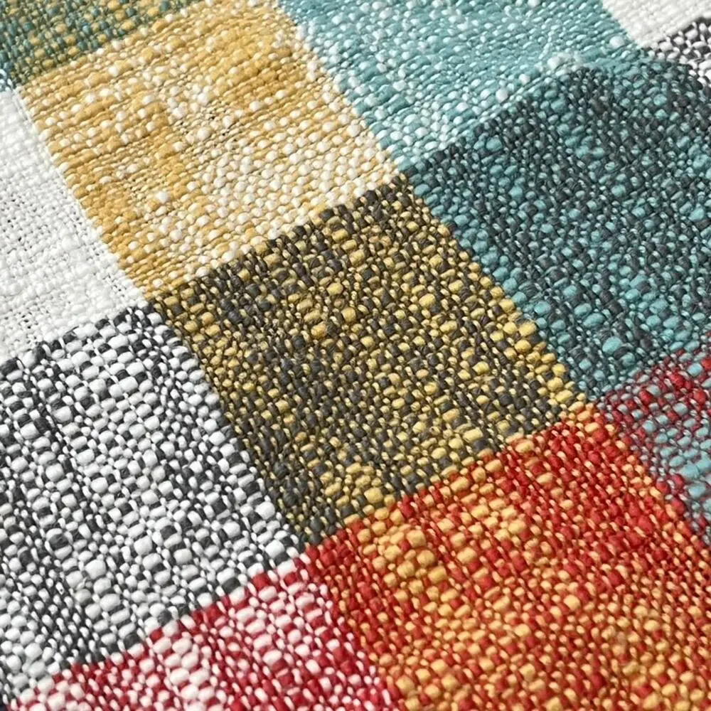 Threshold Cotton Multi-Color Woven Plaid Placemats 18